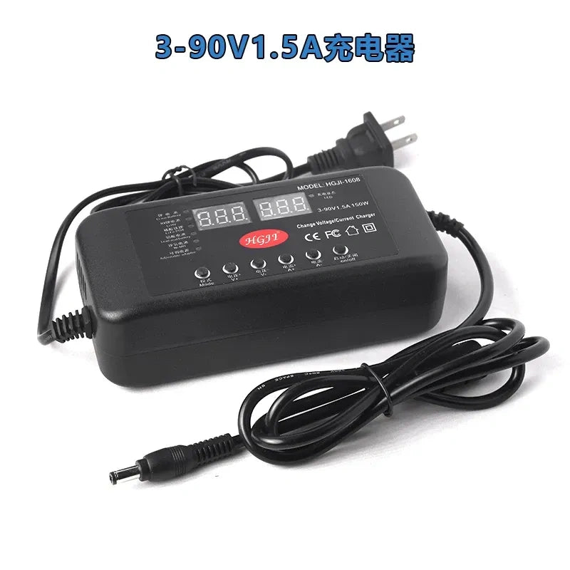 Adjustable DC Power Supply 3-60V 2.5A / 3-90V 1.5A, Digital Display Variable Voltage Current Charger