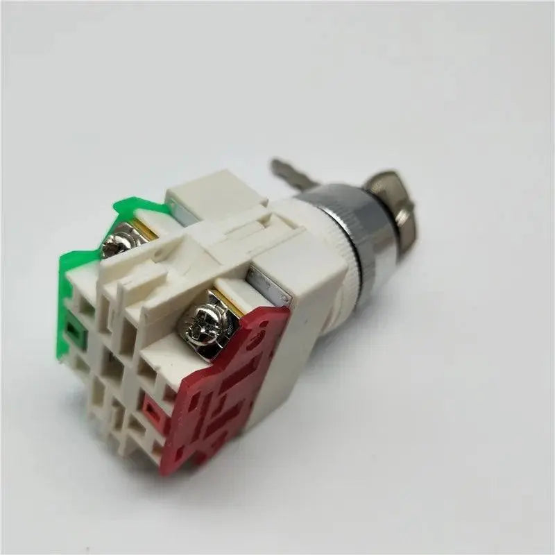 LAY37-11Y2/LAY37-20Y3 Key Rotary Switch 2/3 Position Push Button Switch 1NO1NC Latching Self-locking Key Button - electrical center b2c