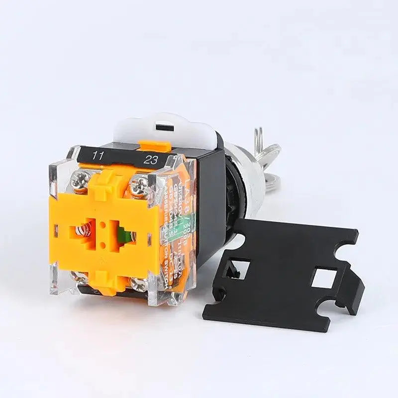 Electrical Rotary Switch Knob 22mm 2/3 Position Selector Power Key Switch Self-Locking 1NO 1NC LA38-11Y2 LA38-11Y3 - electrical center b2c