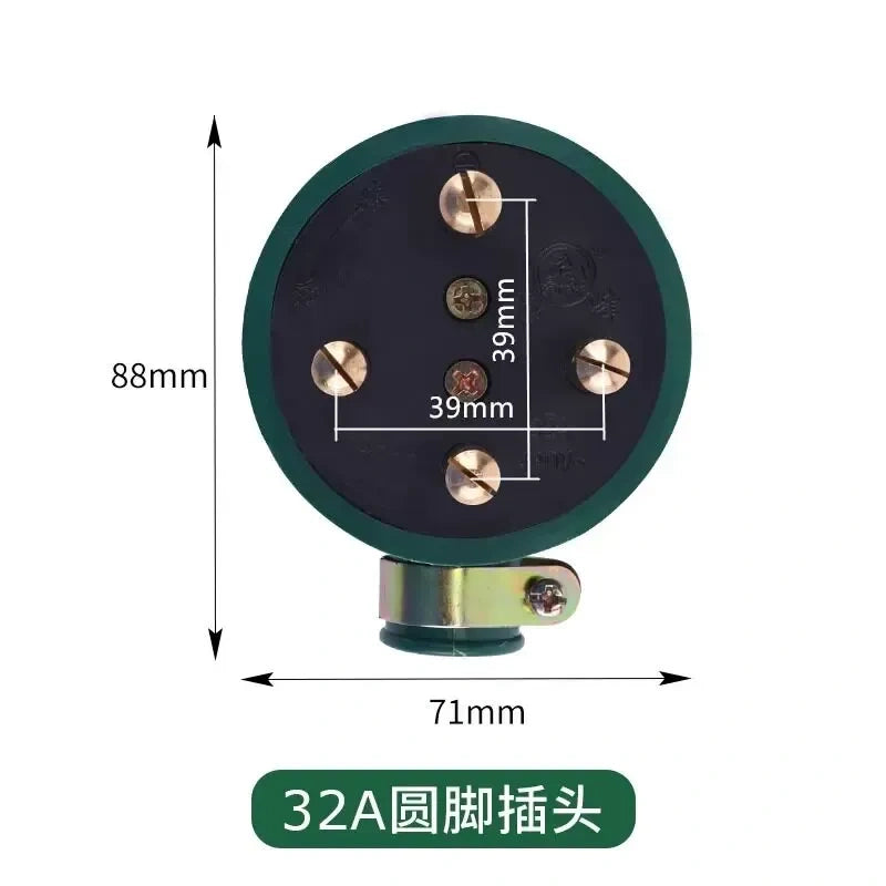 industrial power plug socket,3‑phase 4‑wire connector,440v industrial 32a plug 