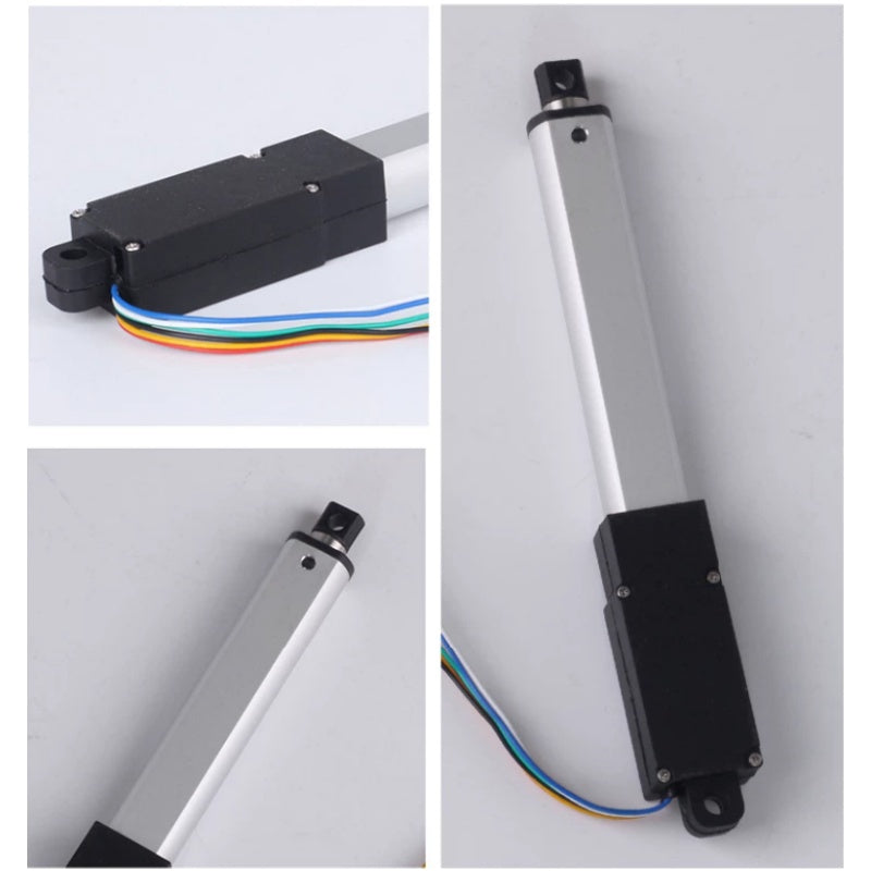 BMNTL Mini Electric Linear Actuator With Encoder, 12V DC 120N Micro Reciprocating Telescopic Rod, 10-250mm Stroke