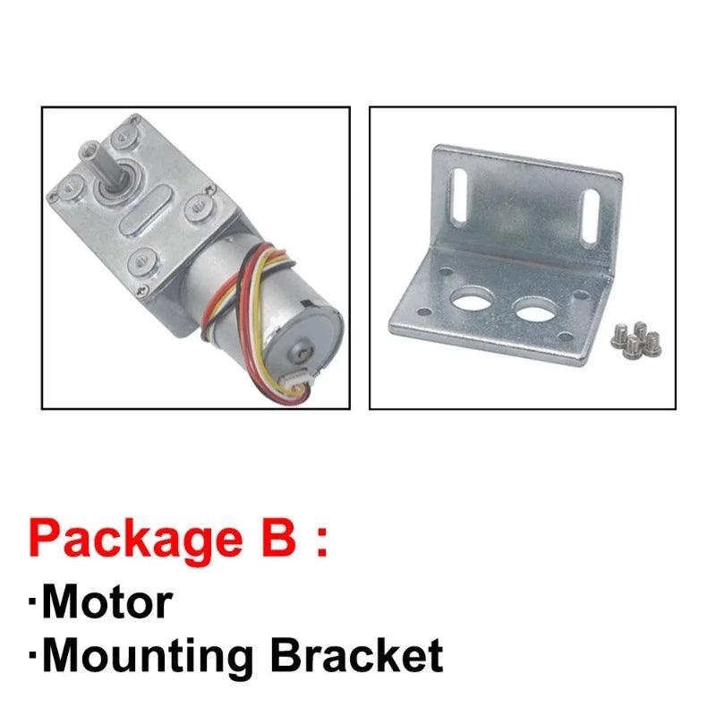 370 Brushless Motor Gear 12V 24V DC Electric Motor BLDC Metal Gearbox  Worm Reduce Mni Motor JGY370,geared bldc motor