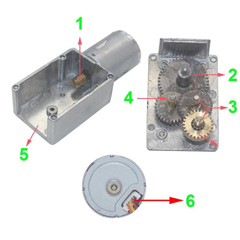 370 Brushless Motor Gear 12V 24V DC Electric Motor BLDC Metal Gearbox  Worm Reduce Mni Motor JGY370,geared bldc motor