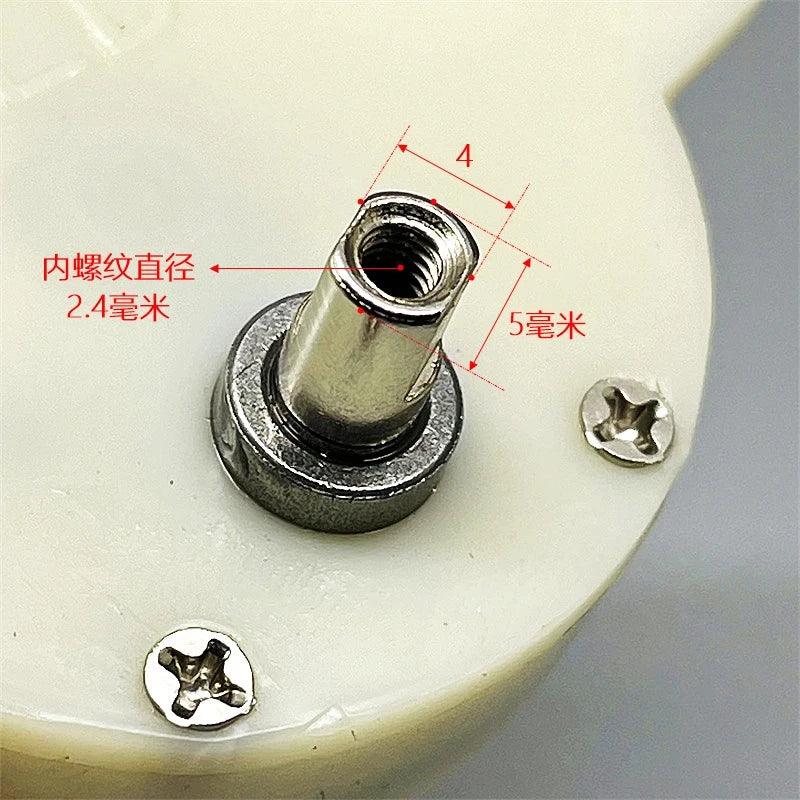 380 Reduction Motor 7W DC 3V 1550rpm Metal Geared Moter Electric Garlic Puree Machine/Auxiliary Food Machine Motor Meat Grinder