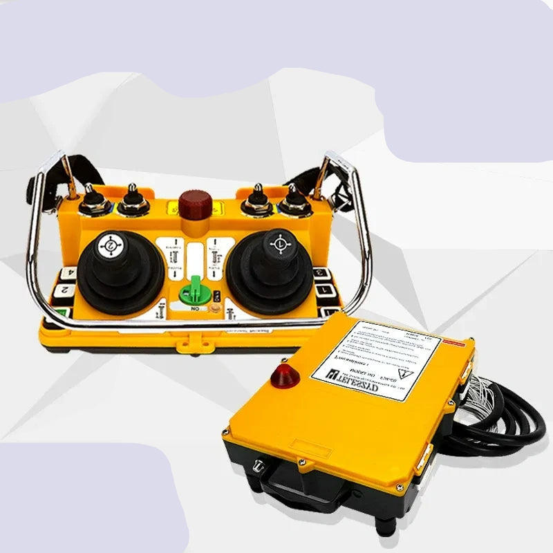 F24-60 joystick remote, V Segment 380v 1 Transmitter 1 Receiver radio control,5 speed joystick remote, emergency stop crane remote, 