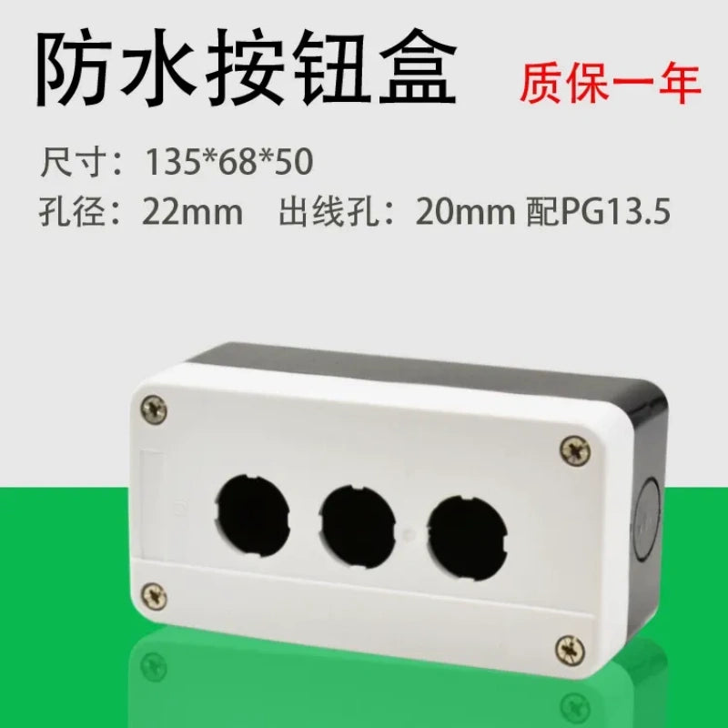 Schneider Type XB2 Waterproof Push Button Box IP65 | 1-4 Hole Control Switch for Garage Roller Shutter