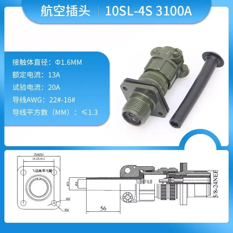 MIL-C-5015 10SL Aviation Connector