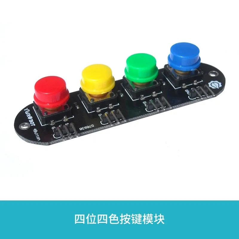 Arduino Push Button Module 2/3/4/6/8 Keys, 3.5V-5V Digital Input Electronic Block with Optional Plastic Housing