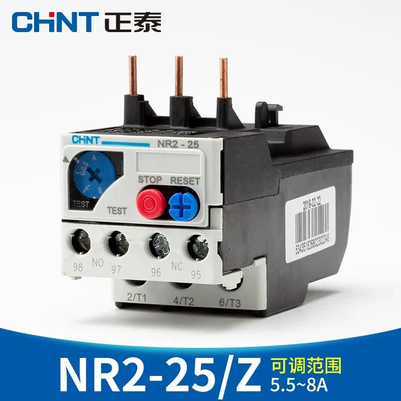 CHINT thermal overload relay, NR2 relay, CHINT NR2-25 5.5-8A