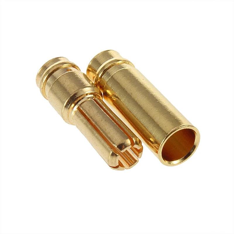 500 Pairs/lot EC5 Gold Bullet Connector Banana Plug Terminals with Housing for RC Part