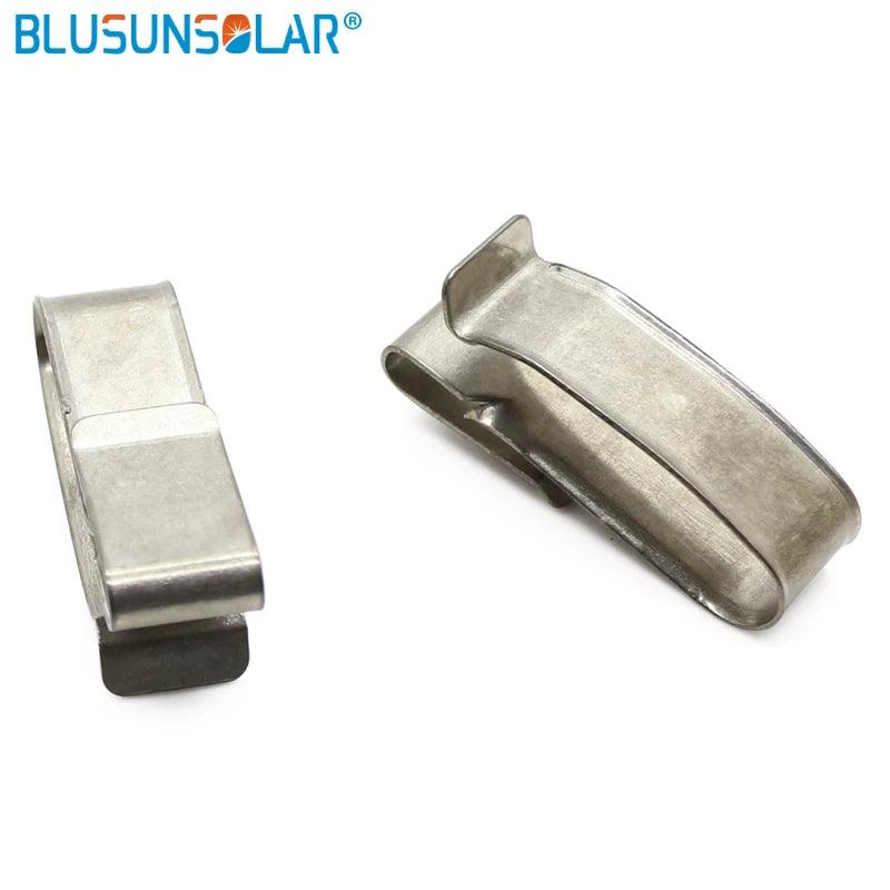 500 PCS /Lot 304 Material Big Size 4 X 4mm2 PV Cable Clip /Clamp for PV Solar Cable Wire