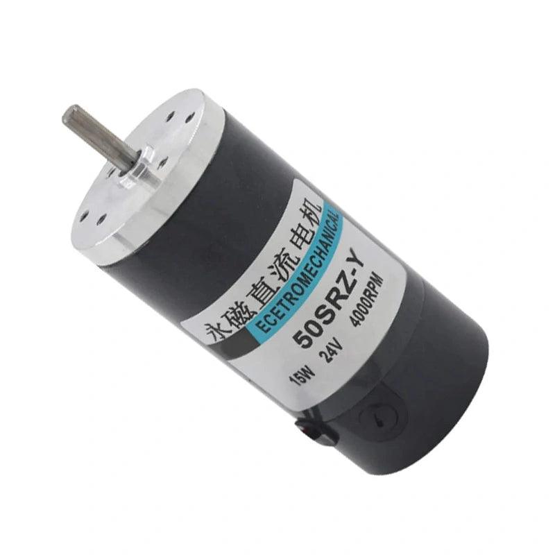 50SRZ-R 15W Tubular Motor 12V 24V DC Motor Round Shaft 2000RPM 3000RPM 4000RPM 5000RPM 6000RPM High Speed Low Noise Metal Motors