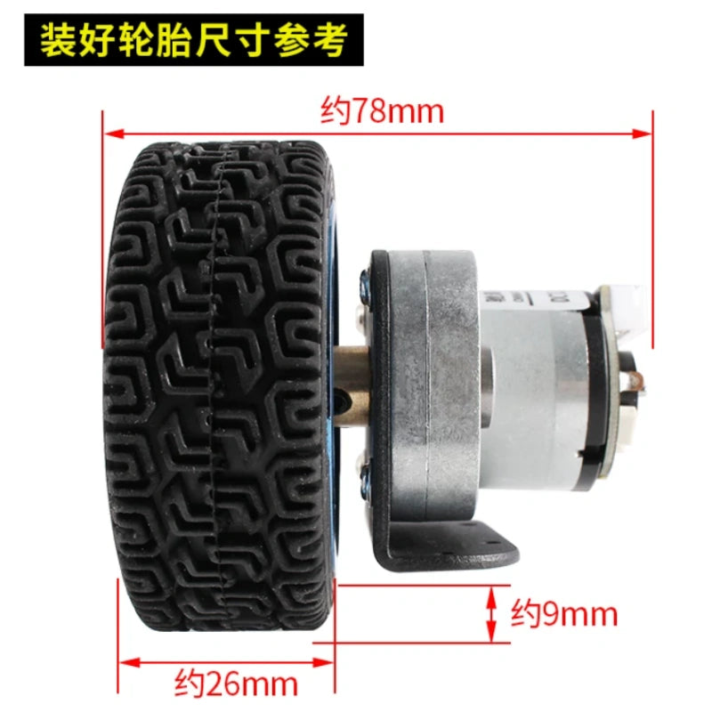 dc gear motor with encoder, 6v 12v dc motor, chihai motor, chf-gm3865-520, encoder dc motor, hall encoder motor, optical encoder motor, 1:29 gear motor, smart car motor, arduino dc motor, high torque dc motor, small dc gear motor, robotics motor, motor with bracket, motor with tire kit, 6mm shaft dc motor, xH2.54 motor, speed control motor
