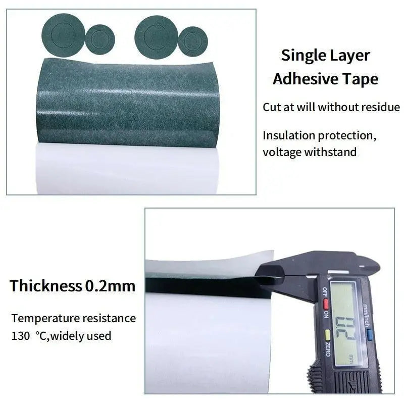 1/3/5M 18650 Battery Insulation Gasket Barley Paper Li-ion Pack Cell Adhesive Glue Fish Tape Warp Electrode Insulated Pads - electrical center b2c,18650 battery insulation gasket paper