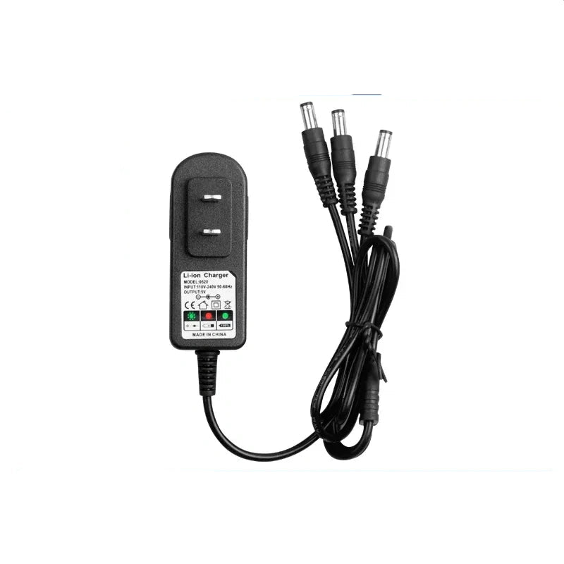 5V 3A fast laser charger, 15W 1-to-3 laser adapter, multi-battery laser level charger, 3A 5.5mm DC power supply