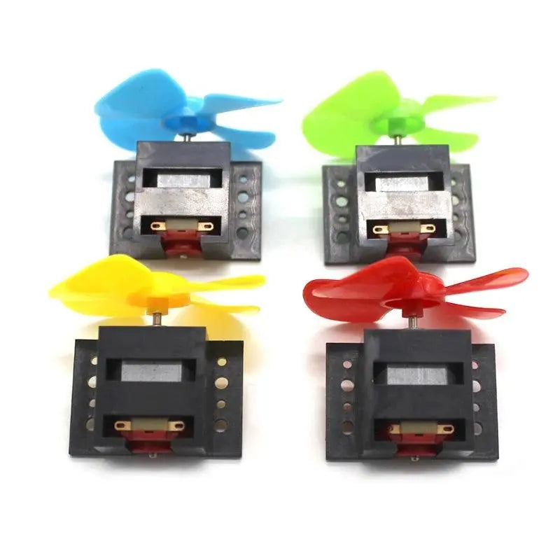 5pcs Micro 130 DC Motor Fan Propeller Set 3V 16500rpm High Speed Moter DIY Wind Boat Fan Boat Car Model Toy Engine - electrical center b2c