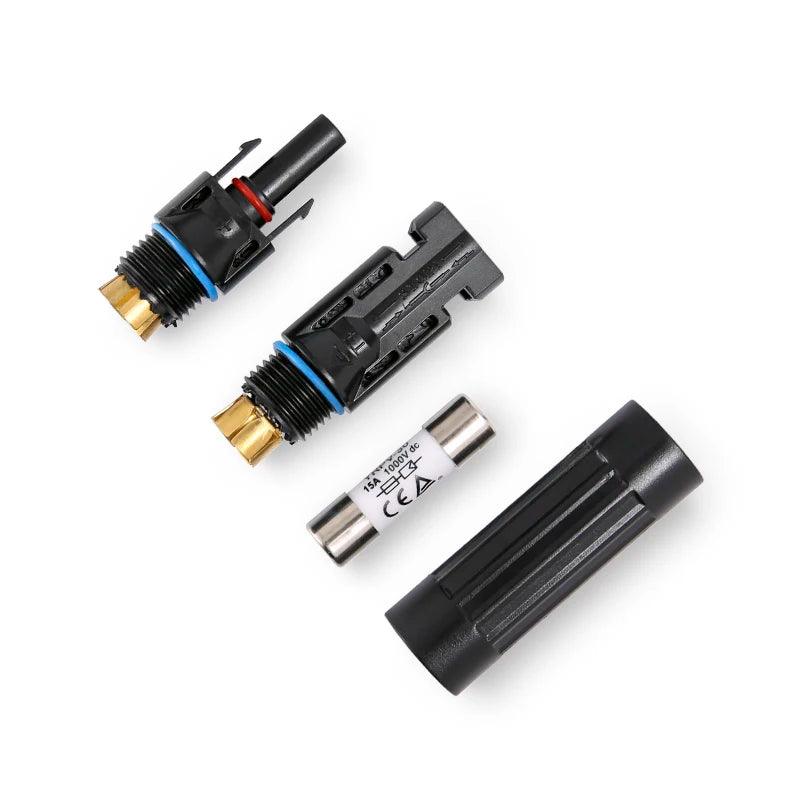 5Pcs Free shipping Wholesale Solar PV Fuses Connector IP67 Waterproof Fuse Holder 1000VDC  Fuse 10A/15A/20A/30A - electrical center b2c