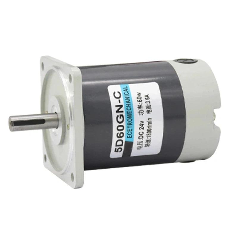 60W Micro DC High Speed Motors 24V 1800/3000RPM Long Life Adjustable Speed Reversible DC Permanent Magnet Motor Electric Engine