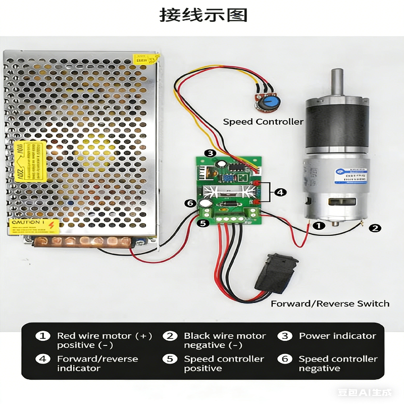 محرك تخفيض DC تروس كوكبي 42 مم 42GP-775