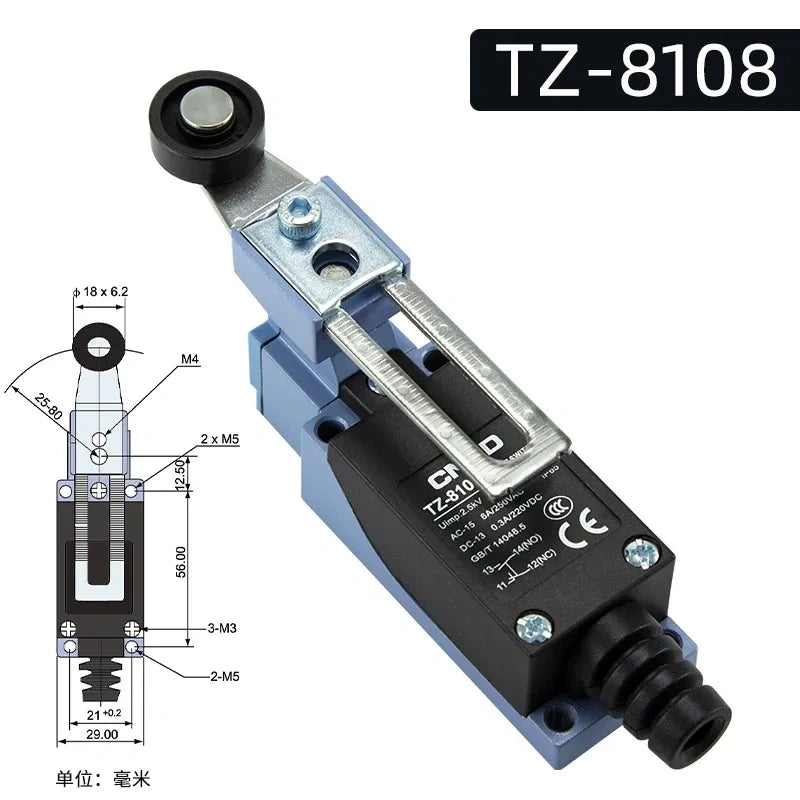 CNTD TZ-8108 Limit Switch ,Travel Limit Switch ,Industrial Micro Switch 