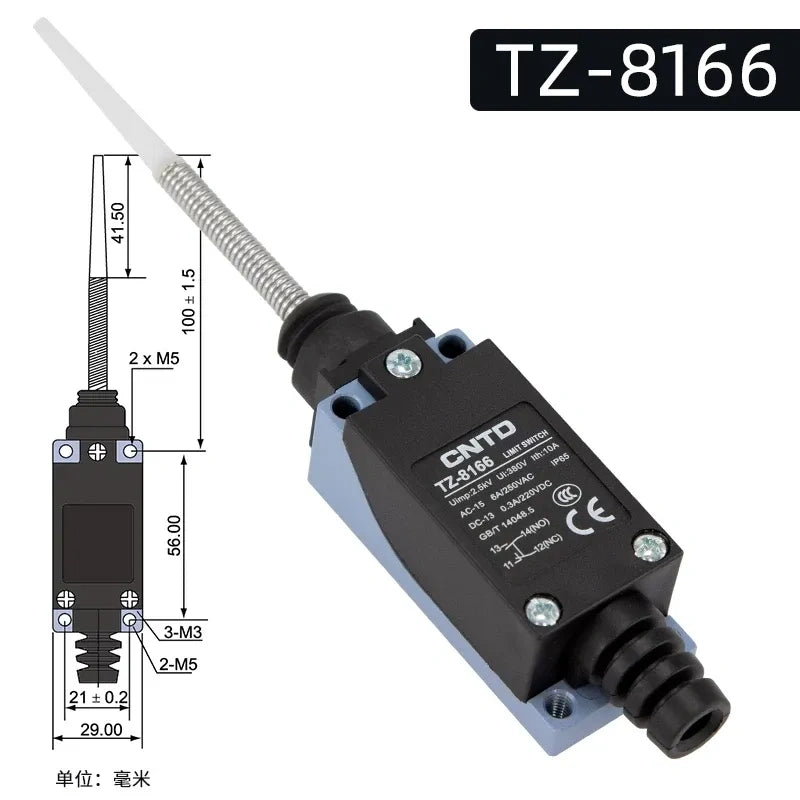 CNTD TZ-8166 Limit Switch ,Travel Limit Switch ,Industrial Micro Switch 