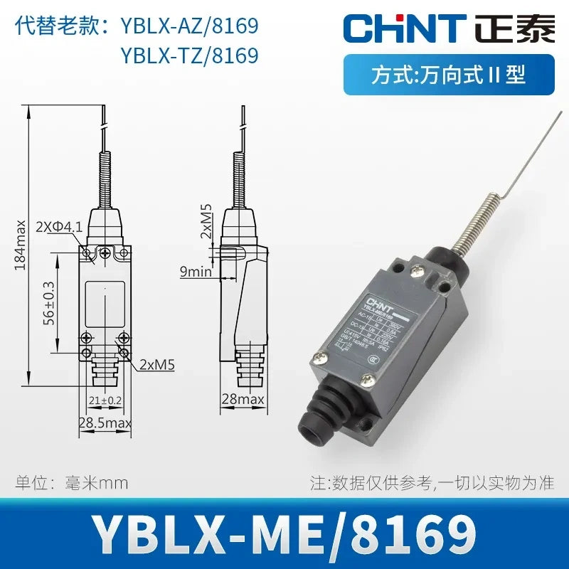 CHINT YBLX-ME/8169 Limit Switch ,Travel Switch ,Roller Lever Switch ,1NO1NC Switch  