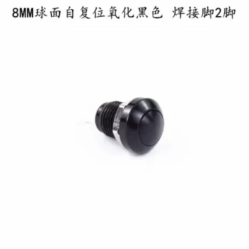 EARU -1pc 8mm مفتاح زر ضغط معدني لحظي مقاوم للماء