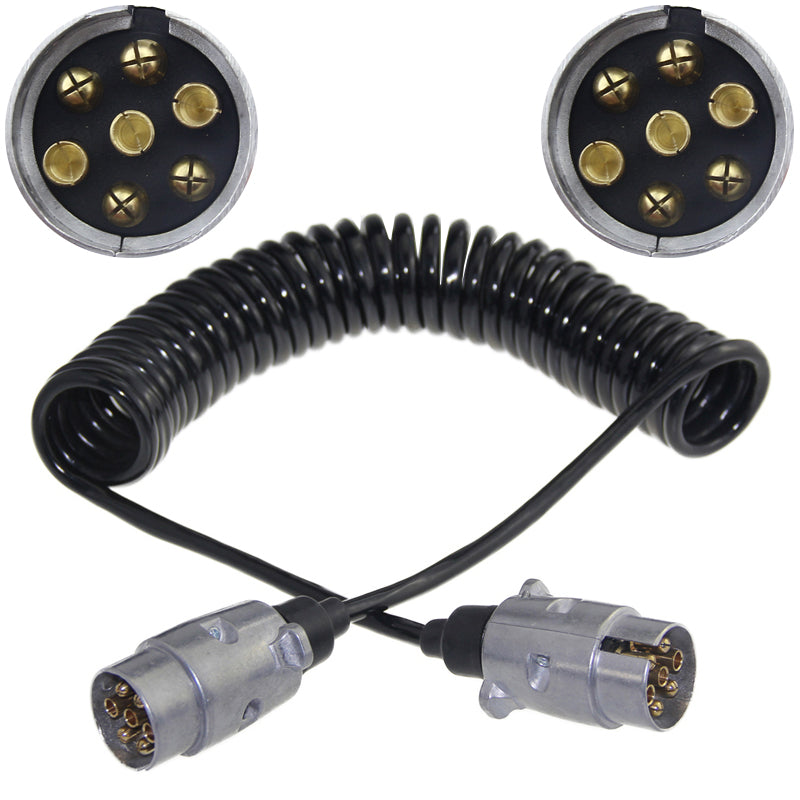 European Standard Seven-core Trailer Power Plug Socket European Style 7-pin Trailer Pickup Truck RV Adapter Connector