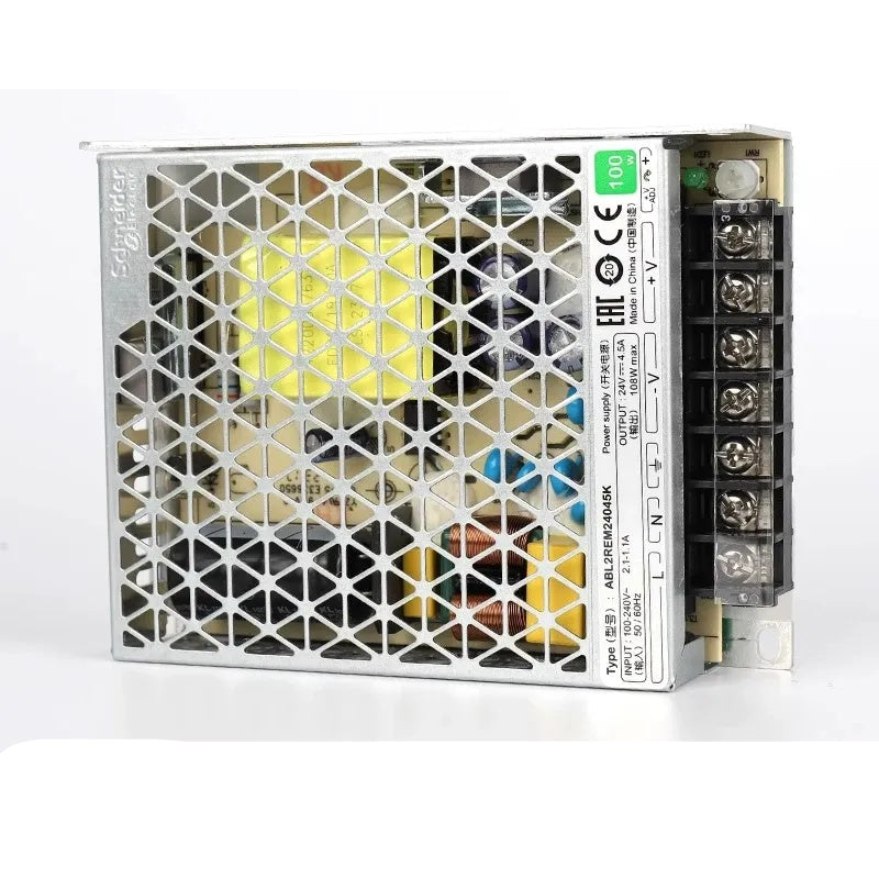 Schneider ABL2REM24 Power Supply, ABL2REM24015K, ABL2REM24020K, ABL2REM24045K, ABL2REM24065K, ABL2REM24085K, ABL2REM24100K, ABL2REM24150K, 24V DC Power Supply, Industrial Switching PSU, 35W-350W Power Supply, DIN Rail Power Supply, Schneider ABL2K Series, PLC Power Supply