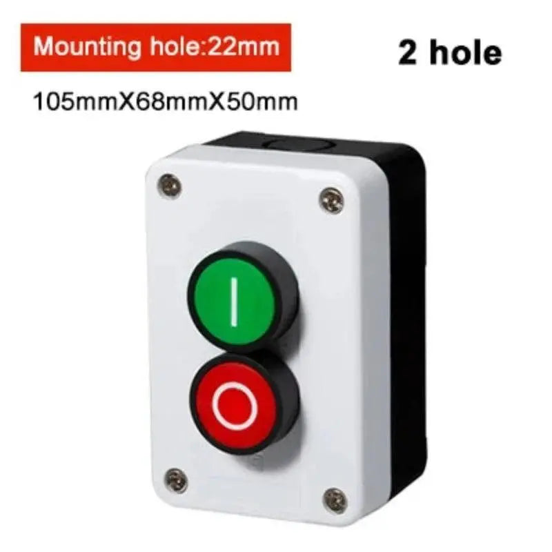 Arrow symbol indicates start and stop self-reset Momentary Waterproof button box switch emergency stop industrial control box - electrical center b2c