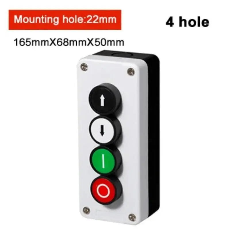 Arrow symbol indicates start and stop self-reset Momentary Waterproof button box switch emergency stop industrial control box - electrical center b2c