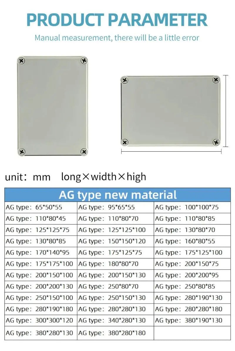 Big Size Outdoor Waterproof Case Enclosure Plastic Box Electronic Project Case Waterproof Junction Box for Electronics - electrical center b2c