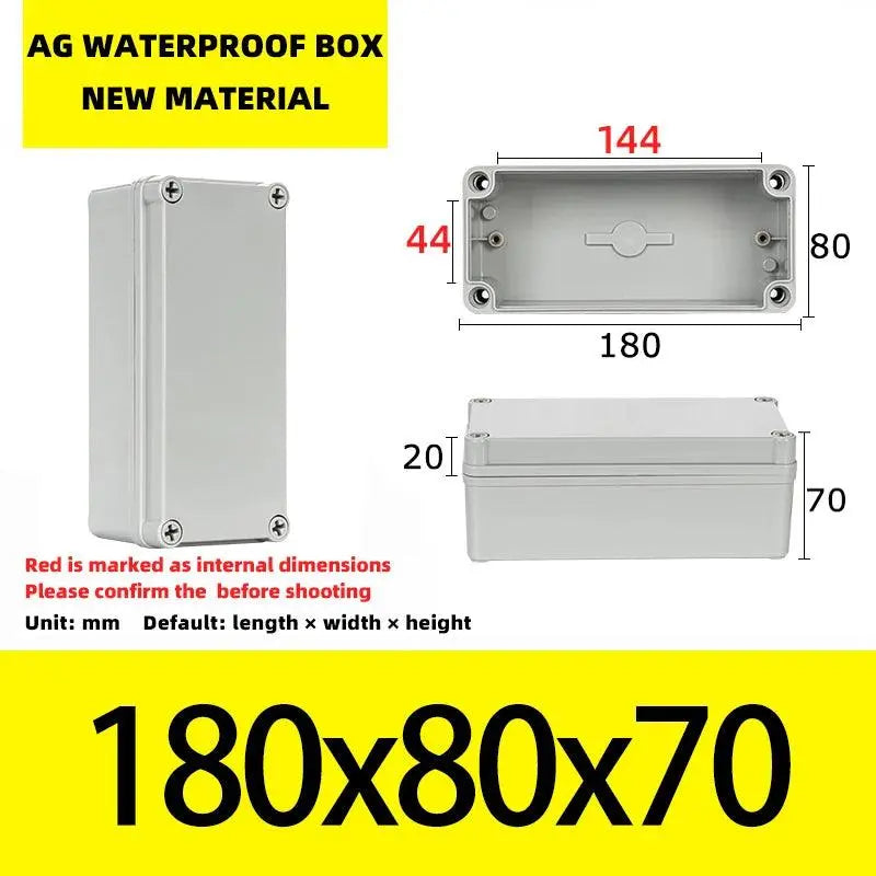Big Size Outdoor Waterproof Case Enclosure Plastic Box Electronic Project Case Waterproof Junction Box for Electronics - electrical center b2c