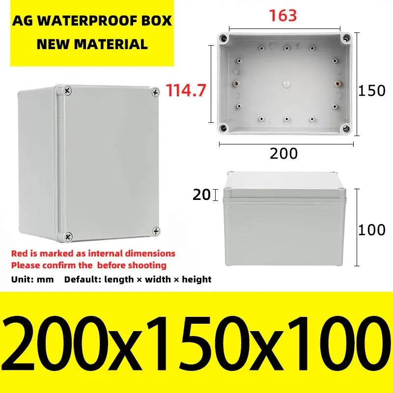 Big Size Outdoor Waterproof Case Enclosure Plastic Box Electronic Project Case Waterproof Junction Box for Electronics - electrical center b2c