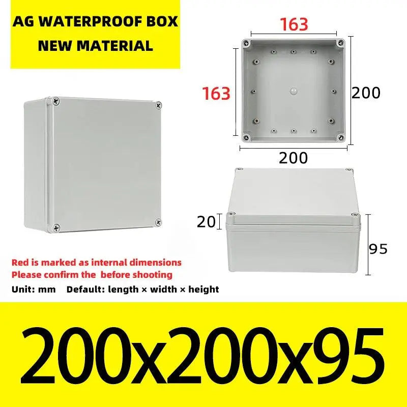 Big Size Outdoor Waterproof Case Enclosure Plastic Box Electronic Project Case Waterproof Junction Box for Electronics - electrical center b2c