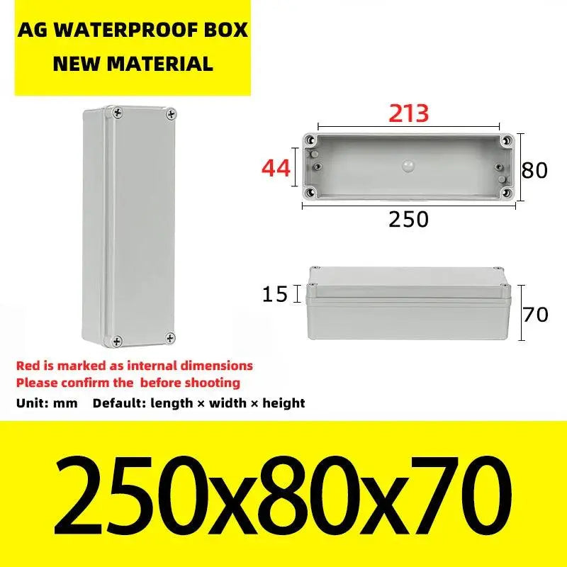 Big Size Outdoor Waterproof Case Enclosure Plastic Box Electronic Project Case Waterproof Junction Box for Electronics - electrical center b2c