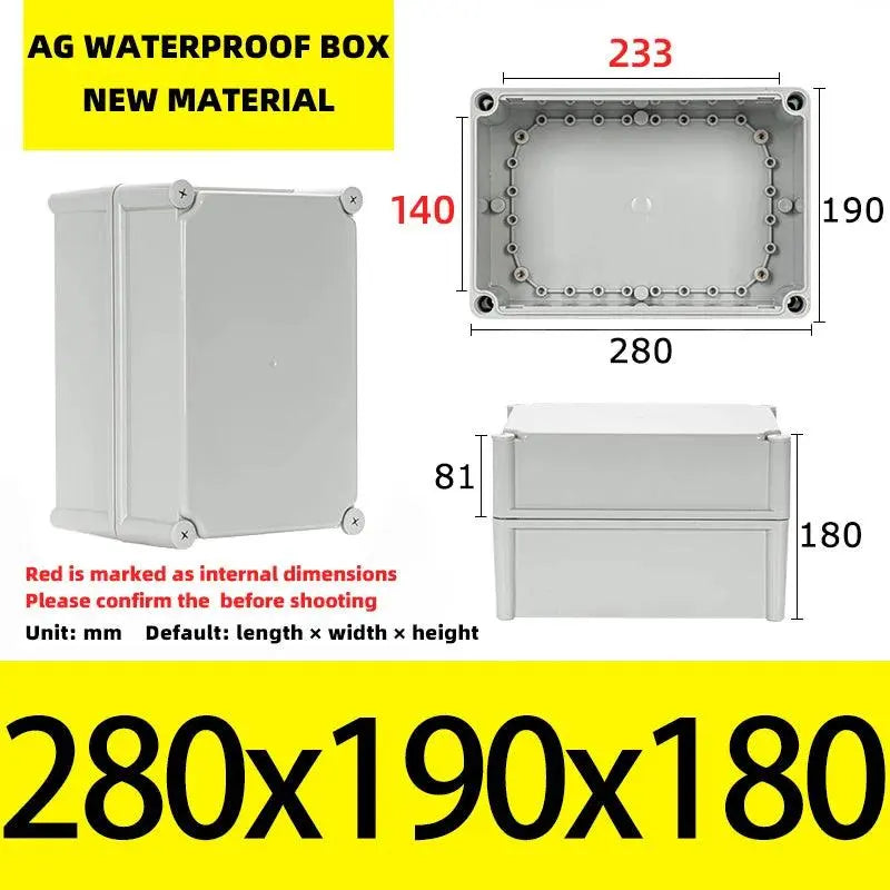 Big Size Outdoor Waterproof Case Enclosure Plastic Box Electronic Project Case Waterproof Junction Box for Electronics - electrical center b2c