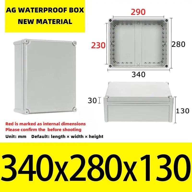 Big Size Outdoor Waterproof Case Enclosure Plastic Box Electronic Project Case Waterproof Junction Box for Electronics - electrical center b2c