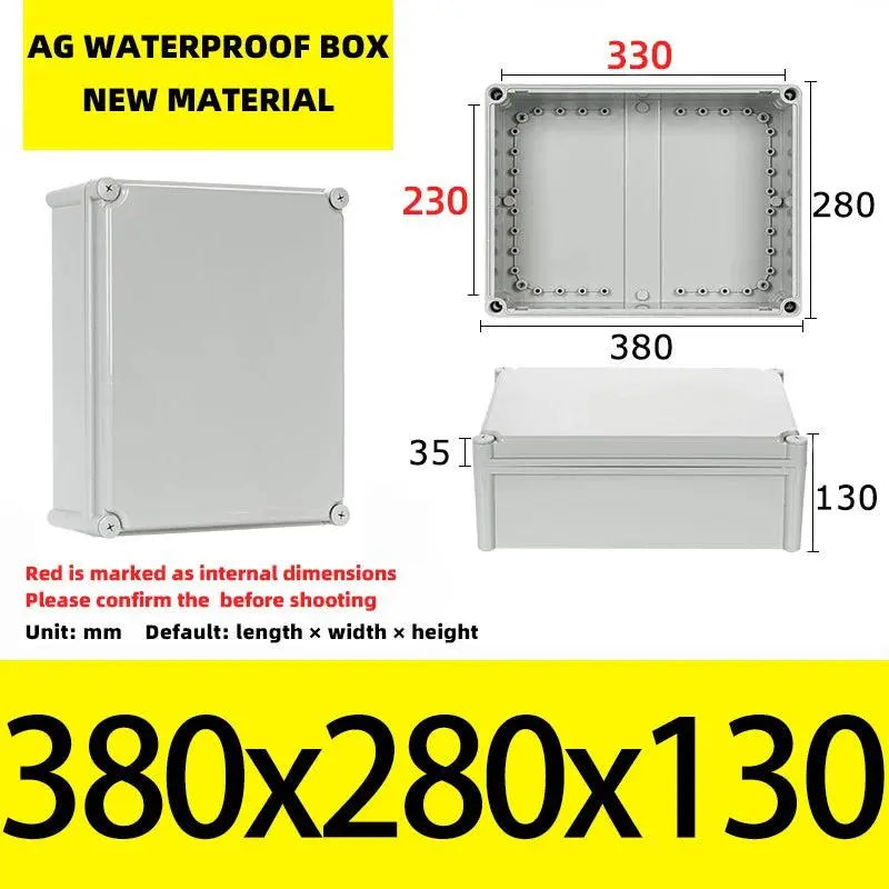Big Size Outdoor Waterproof Case Enclosure Plastic Box Electronic Project Case Waterproof Junction Box for Electronics - electrical center b2c