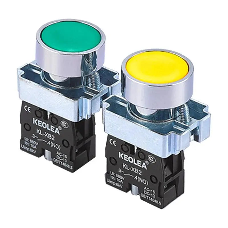 Button switch self reset XB2 small mushroom head emergency stop 22mm knob key start inching power on XB2-BS542 XB2-BA31 XB2-BA42 - electrical center b2c