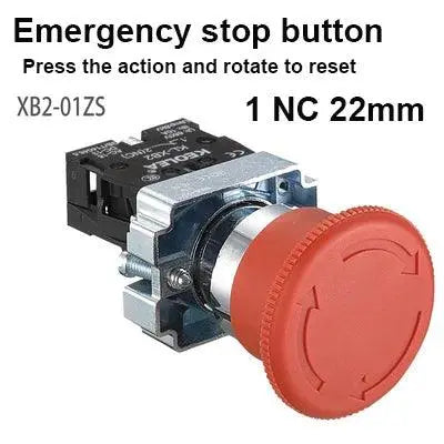 Button switch self reset XB2 small mushroom head emergency stop 22mm knob key start inching power on XB2-BS542 XB2-BA31 XB2-BA42 - electrical center b2c