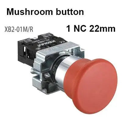 Button switch self reset XB2 small mushroom head emergency stop 22mm knob key start inching power on XB2-BS542 XB2-BA31 XB2-BA42 - electrical center b2c
