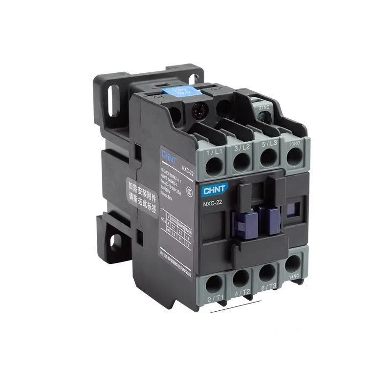 chint nxc contactor,kunlun nxc ac contactor,original chint magnetic contactor NXC-22 1NO+1NC 22A din rail contactor 