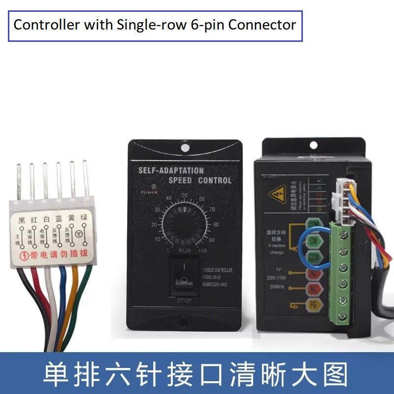 وحدة تحكم بمحرك عرض رقمي متعدد الوظائف UX-52 MCU للتحكم في السرعة 15 واط ~ 250 واط تيار متردد 220 فولت بمنظم دقيق