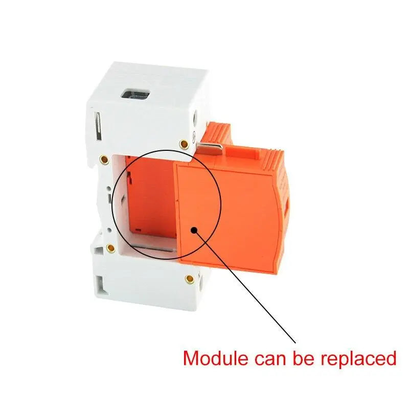 DC Surge Protector PV SPD 500V 800V 1000V System Used 20KA 40KA 60KA SPD 2 Poles 3P With PE Lightning Protect  Wind Generator - electrical center b2c