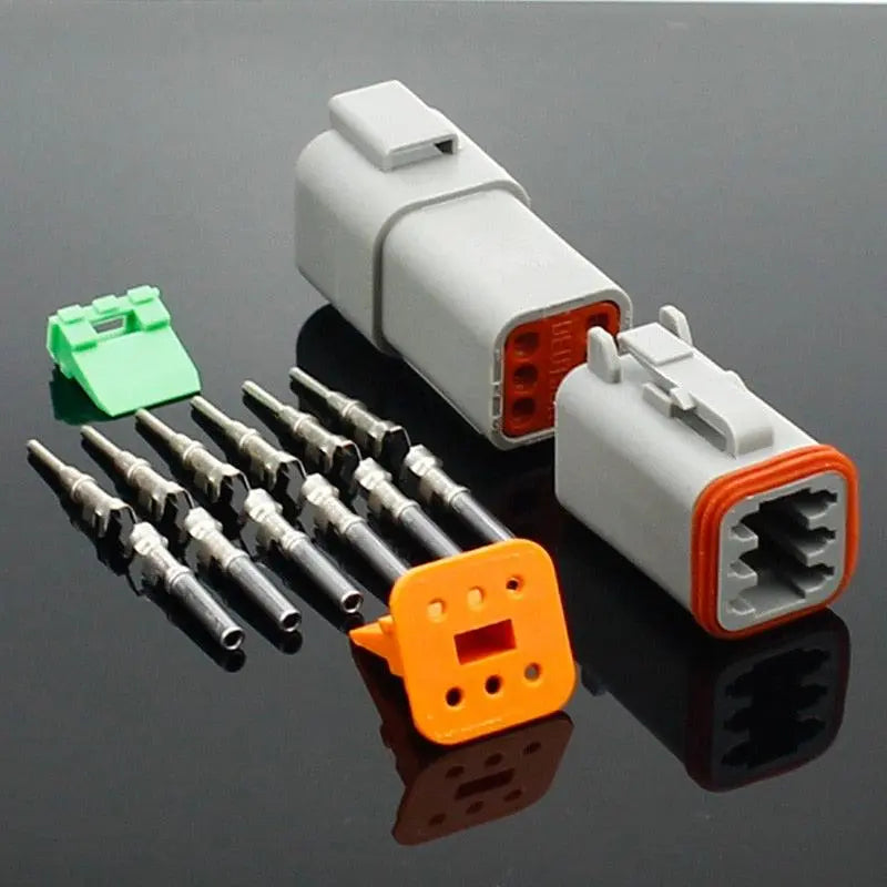 1 set DT conector DT06-2S/DT04-2P 2P 3P 4P 6P 8P 12P waterproof electrical connector for car motor truck with pins - electrical center b2c