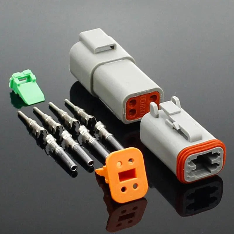 1 set DT conector DT06-2S/DT04-2P 2P 3P 4P 6P 8P 12P waterproof electrical connector for car motor truck with pins - electrical center b2c