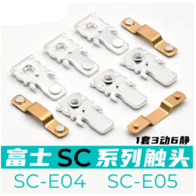 Fuji SC Contactor Replacement Contacts SC-E02 SC-E03 SC-E04 SC-E05 SC-N1 N2 N3, Silver Contact Points