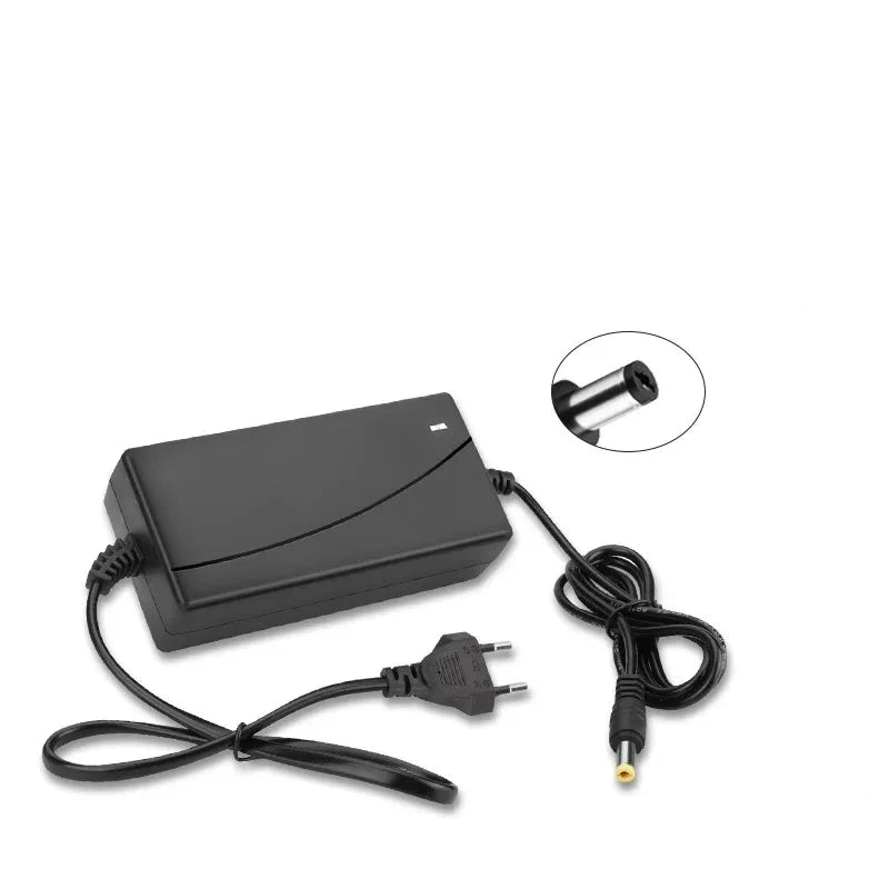 42V 2A charger, DC5.5mm charger, EU plug balance scooter charger, overcharge protection charger, LED indicator scooter charger
