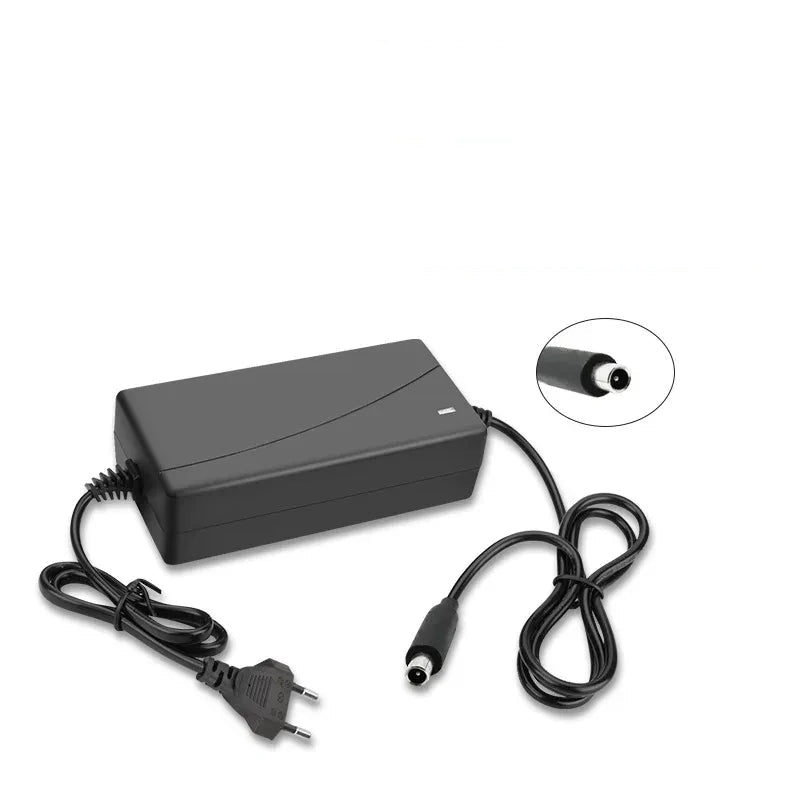 xiaomi plug charger, EU plug balance scooter charger, overcharge protection charger, LED indicator scooter charger
